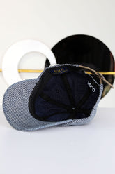 Rph Lren Polo Striped Oxford Imp Shamery Cotton Cap